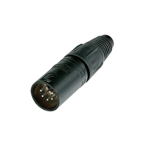 Main product image for Neutrik NC5MX-BAG 5 Pin Male Cable Connector Black/Silver092-418